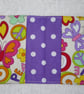 Flip Card Wallet. Love and Peace Print Fabric - Image 2