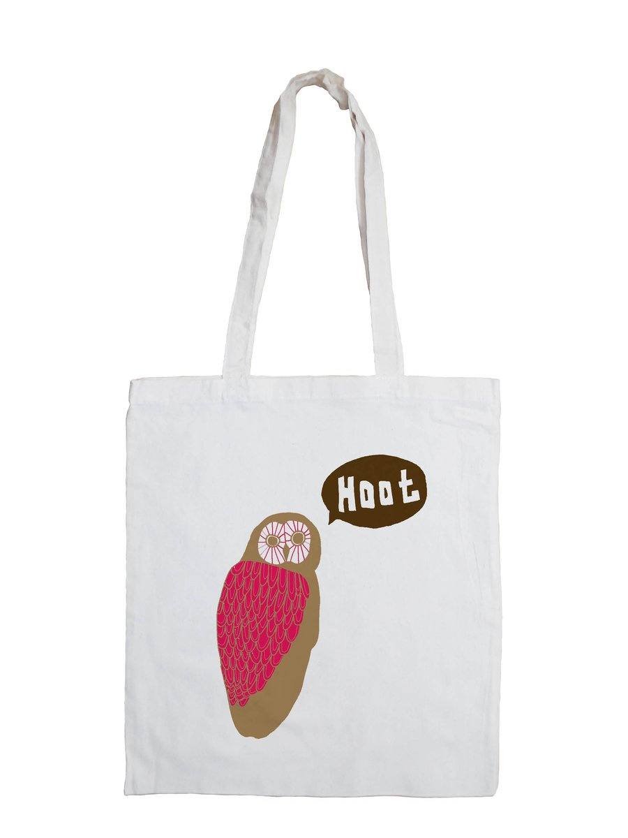 Owl Cotton Tote Bag