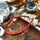 Handcrafted Coral Bracelet, 14k Gold-Filled