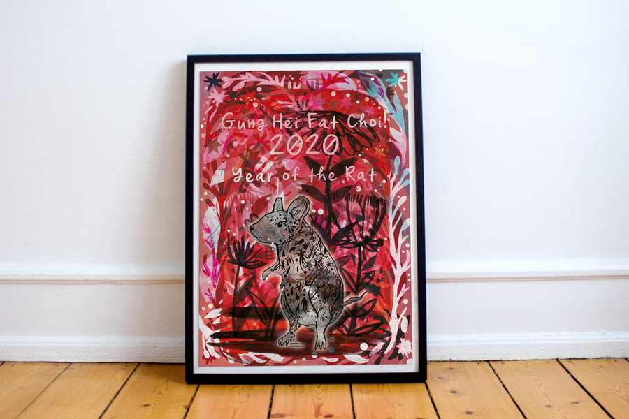 Year of the Rat Chinese New Year 2020 Fine Art Print