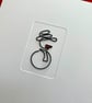 Wire Snowman Christmas Card  - Image 2