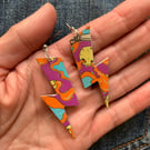 Up-cycled beer can earrings