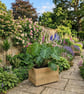 Rustic Timber Decking Planter Garden Trough Small Medium Large Custom Size - Image 4
