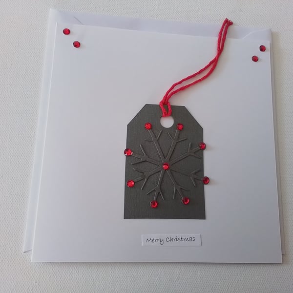 Christmas card. Snowflake. Gift tag. Ref 347