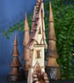 Hand carved silver birch fairy house - Image 6