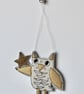 'Little Owl with a Star' - Hanging Decoration - Image 6