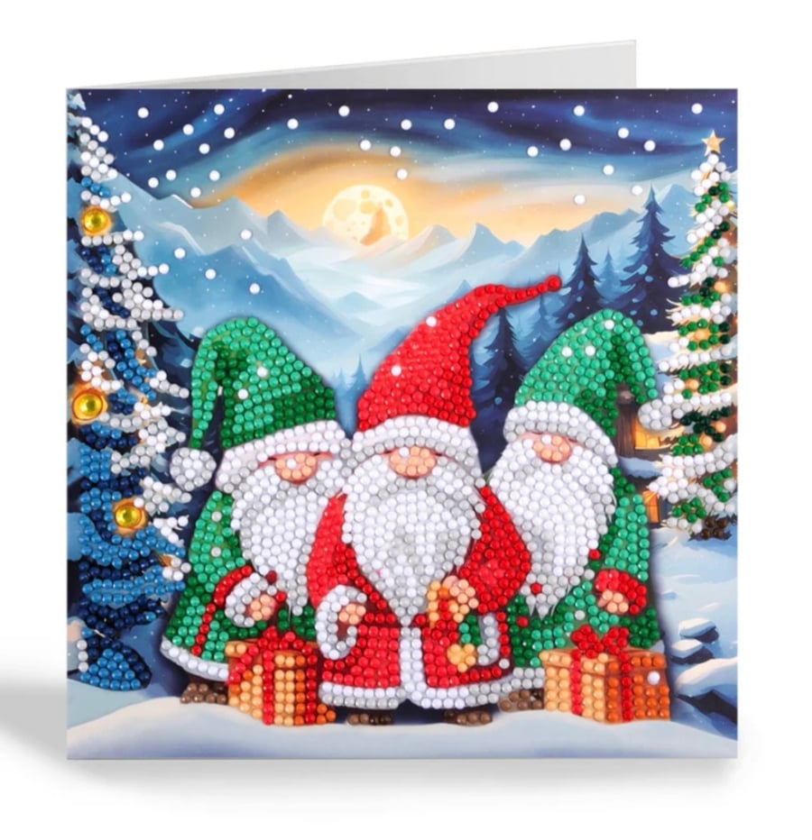 Xmas gnomes craft buddy diamond painting kit