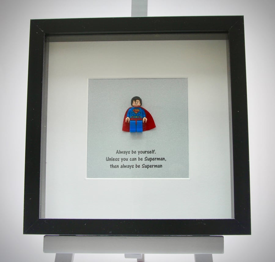 Superman mini Figure frame - Always be yourself