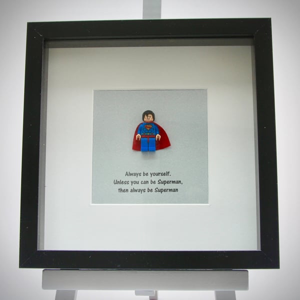 Superman mini Figure frame - Always be yourself