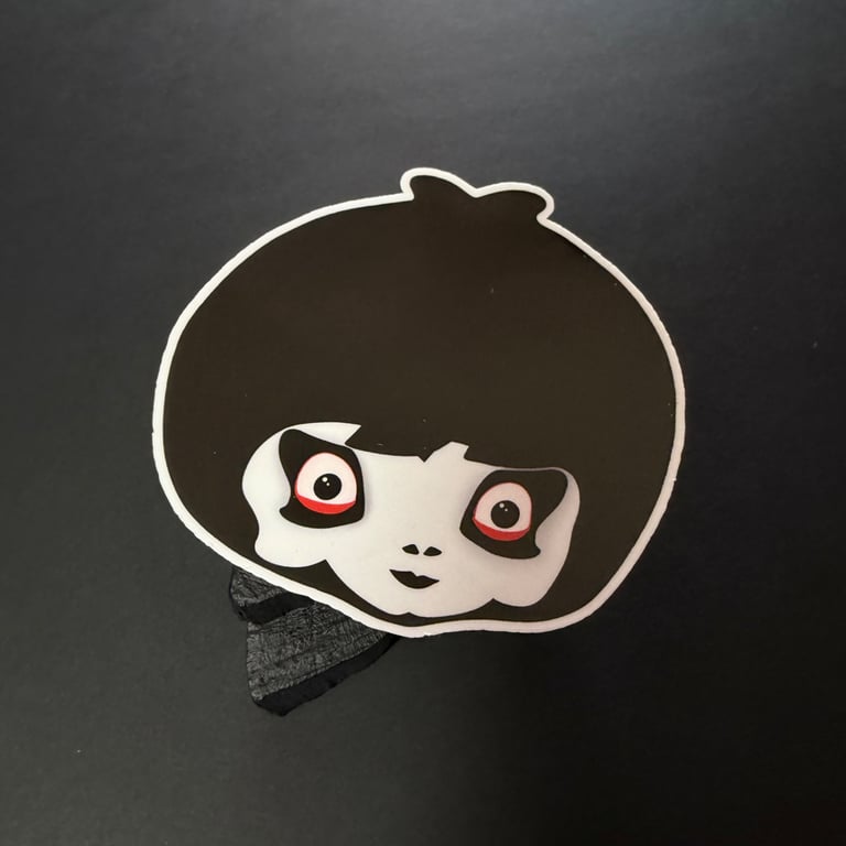 Demon Retro Style Sticker 