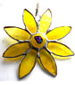 Sunflower Suncatcher Handmade Stained Glass  - Image 2