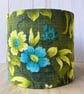 20cm drum lampshade hand-made with authentic vintage floral fabric