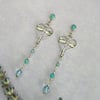 Dragonfly heart earrings 