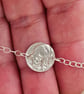 Pig Engraved Sterling Silver Coin Bracelet - Image 2