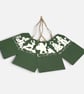 Handmade Christmas Gift Tags, Slide In Message Tags, Green Set of 4 - Image 10
