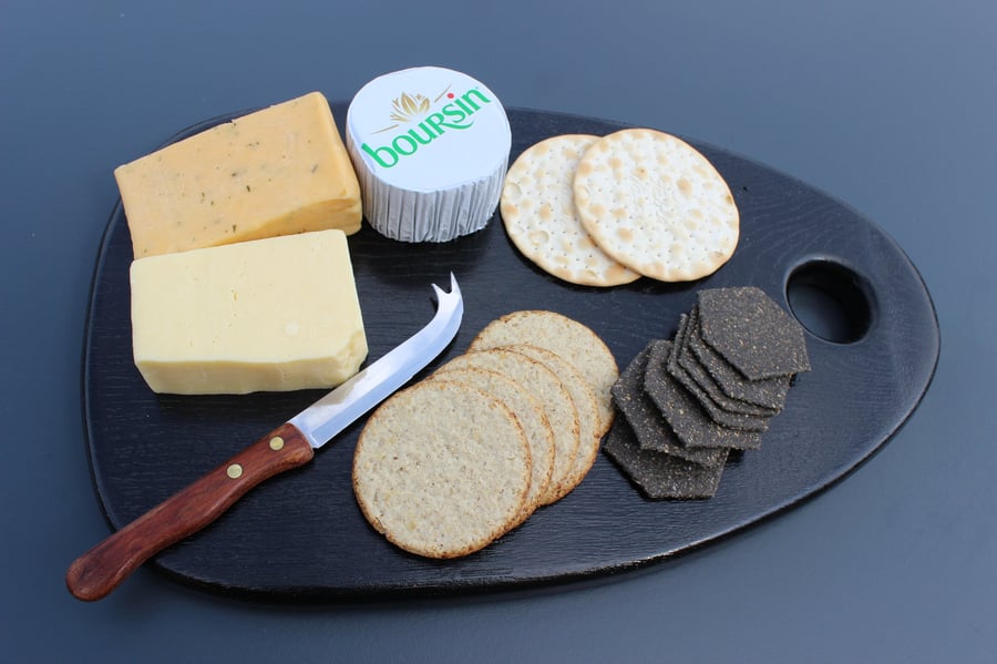 Handcrafted Oak Wood Cheese - Charcuterie Board 