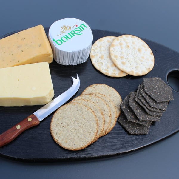 Handcrafted Oak Wood Cheese - Charcuterie Board 