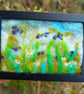 Bluebell and Daisies: Needle felted and hand embroidered picture - Image 2