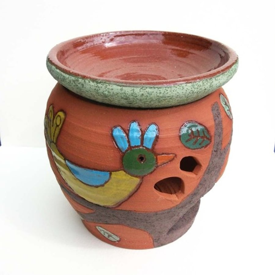 Ceramic wax tart/ oil burner bird design