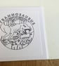 Any occasion cards. Dnosaur cards. Party invitations. Pack of 4 cards. Ref 020.  - Image 3