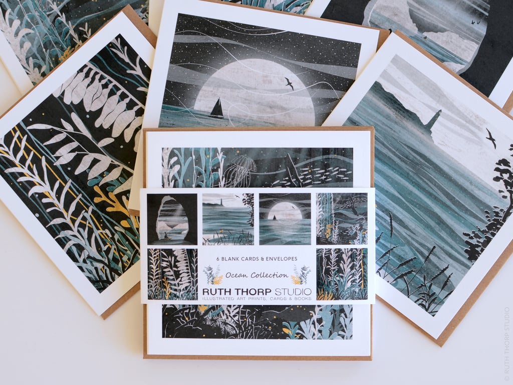 Ocean Pack of 6 Greeting Cards