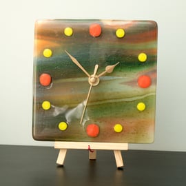 'Time Passing' - Fused Glass Clock 