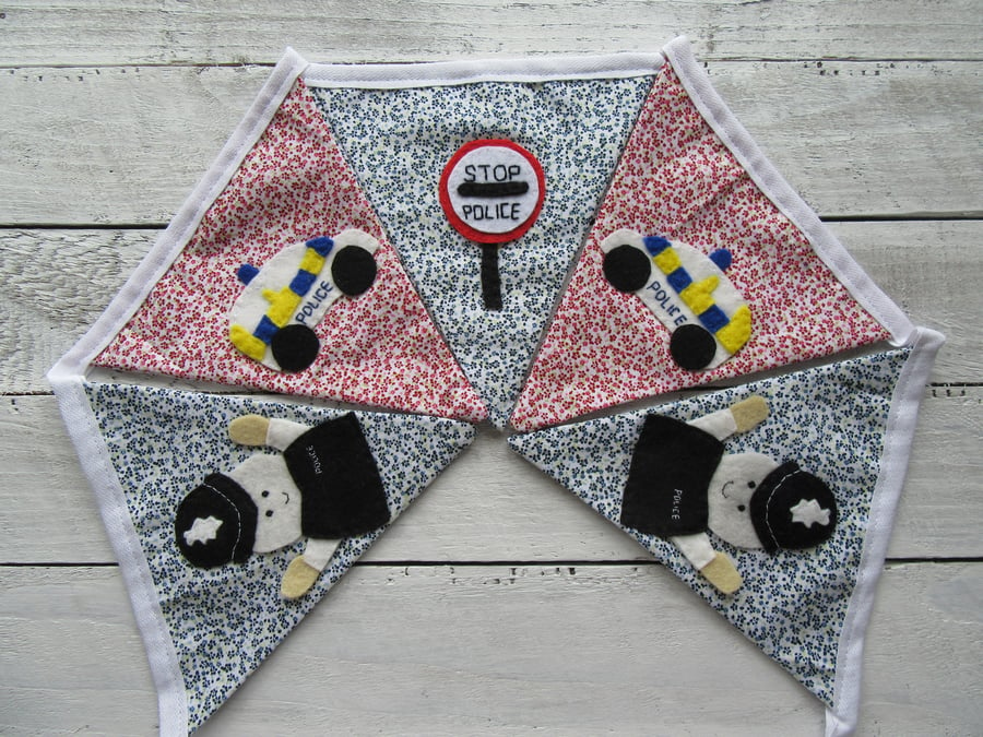 Police bunting, nursery bunting