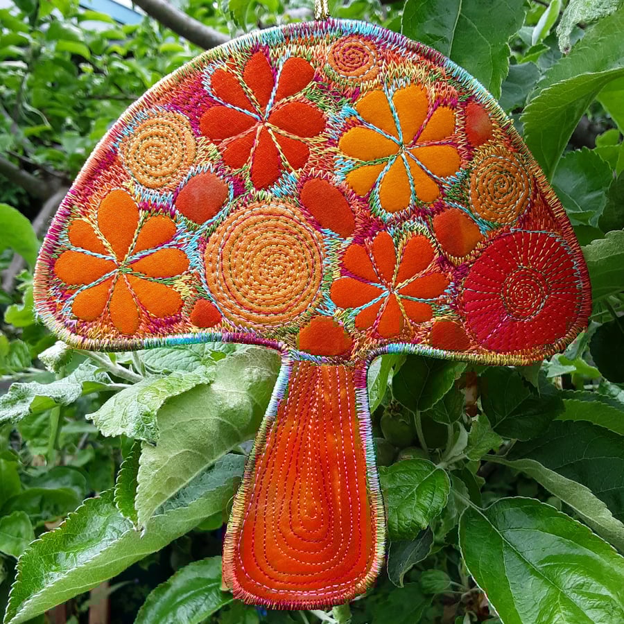 Toadstool Hanging Decoration Mushroom Wall Decor