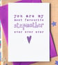 Funny Favourite Stepmother Mother's Day Card - Image 1