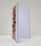 Art Greeting Card - Metallic Paint Panel with Botanical Silhouette - Image 5