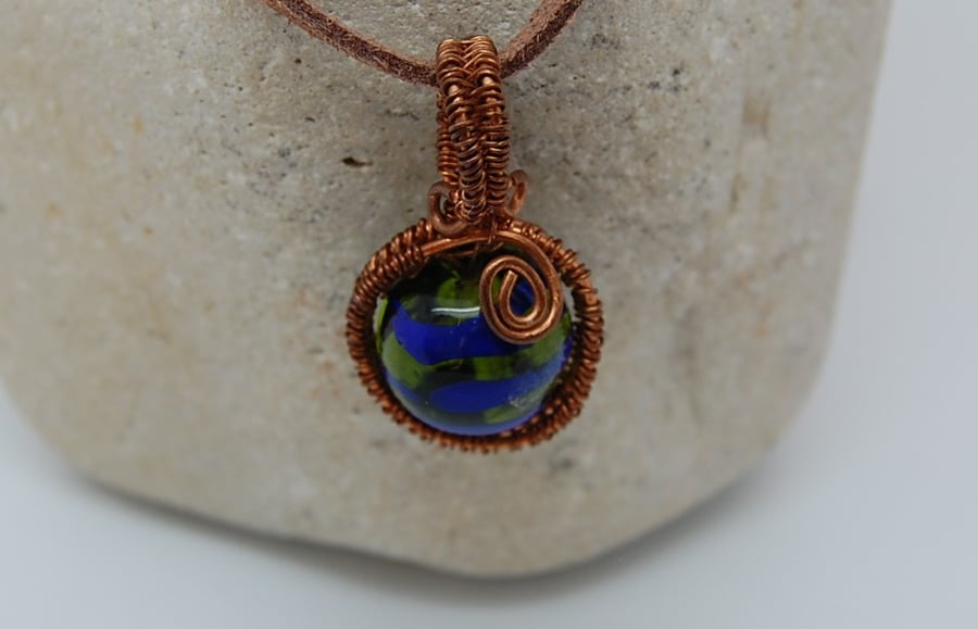 Blue Marble Pendant