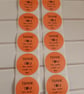 45 Your order made my day Thermal Printed stickers (U)