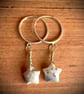 Dentric Opal star drop & solid Sterling Silver earrings  - Image 1
