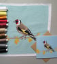 Goldfinch card, blank cards, bird card, garden bird - Image 2