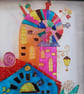 Kids room decor Hand Painted Glass Art Painting wall art Framed Unique Handmade - Image 4
