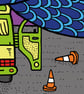 Overground Snake on Thicket Road (a British Transport dystopia) - Giclee Print - Image 4