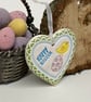 Small ceramic heart Easter - Image 3