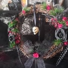 Halloween theme wreath