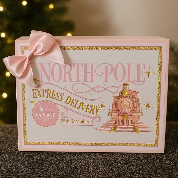 Personalised Christmas Eve Box North Pole Express Santa Delivery Gift Box Ki