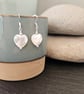 Mother of Pearl Heart Earrings - Image 1