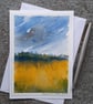 Summer. Handpainted Blank Cards