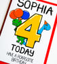 Personalised Birthday Card 4 Today Have a Roarsome Birthday with cute dinosaurs - Image 5