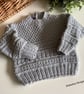 Baby Hand Knitted Textured Jumper 0-6 months