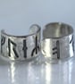 Rune Silver Ear Cuff Choose 5 Younger Futhark Runes for your Custom Earring - Image 10