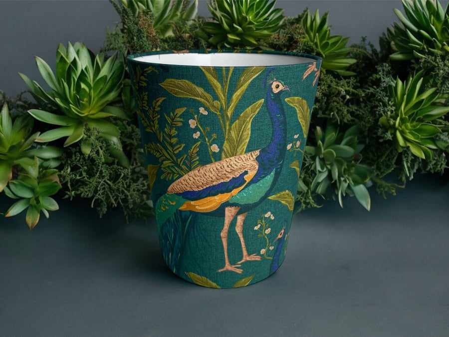 Peacock Teal Waste Paper Bin