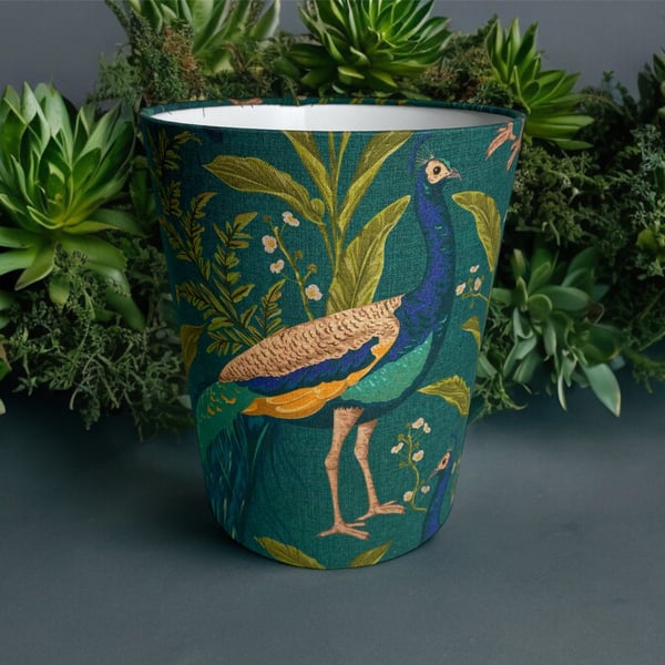 Peacock Teal Waste Paper Bin