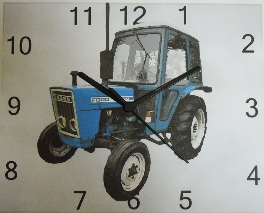 tractor 3600, wall hanging clock ,frd classic tractor ,farm, farming EQUIPMENT,