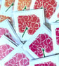 Original handprinted flower card - Image 1