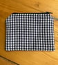 Gingham Quilted Fabric Midi Purse