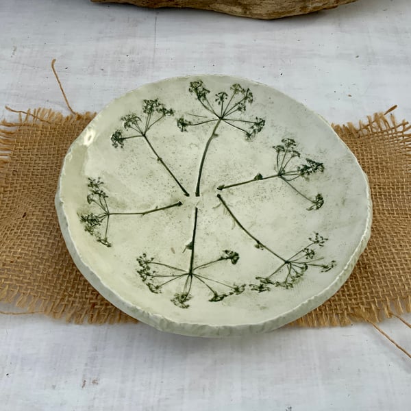 Cow Parsley Imprinted Dish